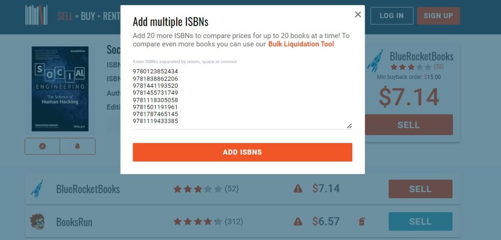 multiple ISBNs